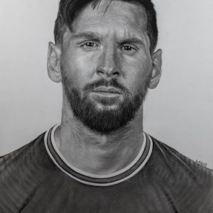 Messi – Dessin Original